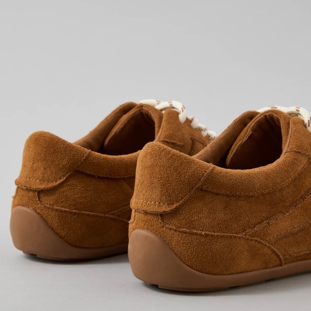 American Eagle outfitters woman 6Casual Suede Lace-Up Sneaker - Chestnut Brown - Picture 5 of 9